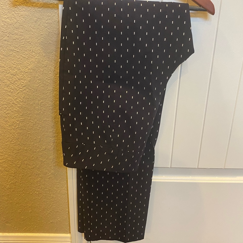 Talbot navy and white slacks